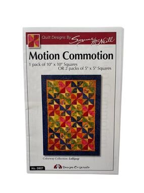 DESIGN ORIGINALS Motion Commotion Quilt Design Suzanne McNeill 0807 Throw Double